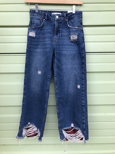 Jeans culotte nuovi zara blu - zara,