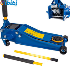 AMC Cric Sollevatore Idraulico Carrello Professionale 4T Ruote Bidirezionali a C