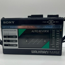 Sony walkman WM-F18 FM/AM stereo cassette player Nero Black usato vintage