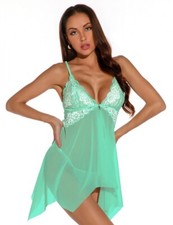 Turchese lingerie babydoll - turchese,