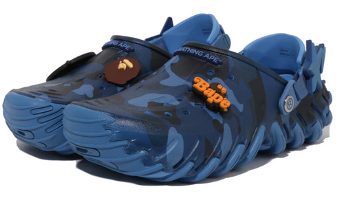 Bape crocs echo navy - bape, x