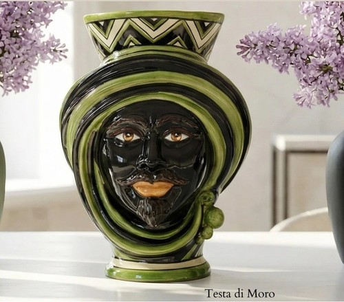 Vaso testa moro - di, siciliano