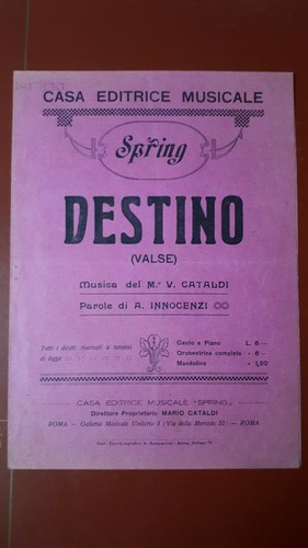 Antico spartito musicale - spartito,
