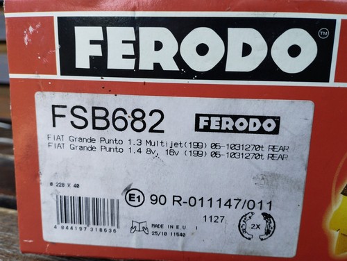 Fsb682 ferodo ganasce per - fsb682,