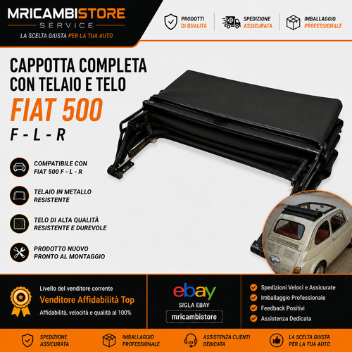 Fiat 500 r cappotta - l,