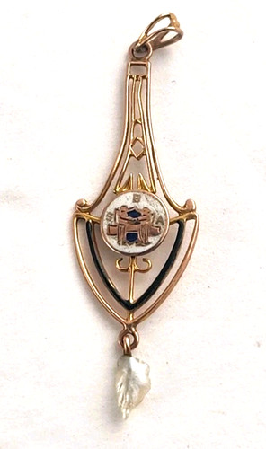 Antico ciondolo edoardiano oro