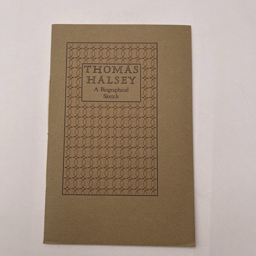 Thomas halsey biographical - thomas, a