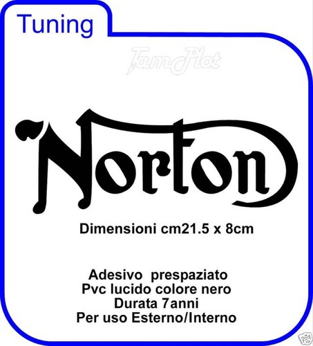 Adesivo norton per moto casco - norton,