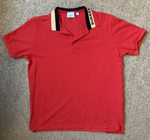Polo burberry uomo rossa - polo,