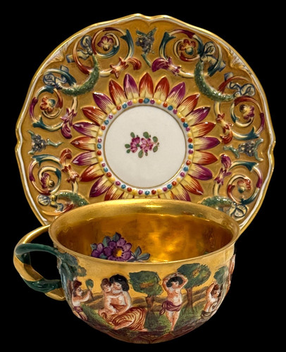 Tazza piattino figure - e,