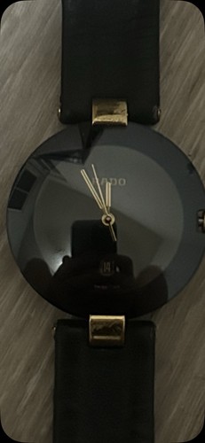 Rado quartz round 30mm black - rado,
