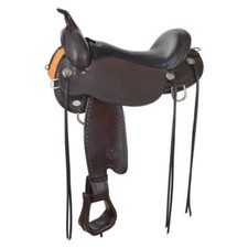 1667-1601-05 Circle Y Salt River Flex2 Trail Saddle 16" Wide - Walnut NEW
