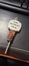 Topper bottiglia vintage bianco Mackinlays Scotch Whisky Cermaic Versatore porcellana