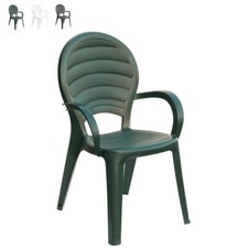Sedia in Plastica da Giardino con Braccioli Esterno Bar Grand Soleil Paloma