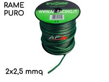 CAVO ALTOPARLANTI 2 X 2,5 RAME PURO OFC POSITIVO NEGATIVO IPNOSIS GUAINA MORBIDA