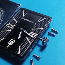 Emporio Armani AR0133 dial, Miyota 1S12 Watch movement. Runs.