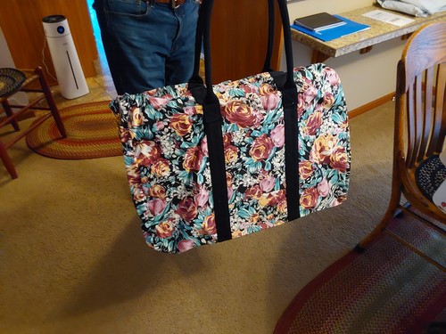 Borsa borsone oversize fiorita - borsa,