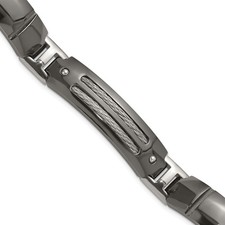 Bracciale titanio argento - bracciale, 8"