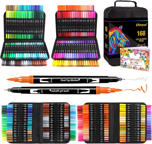 168 colori pennelli - 168,