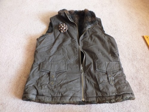 Gilet marrone reversibile