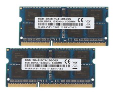 16 GB RAM 2X 8 GB DDR3 1333