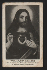 683 Santino antico Sacro Cuore di Gesù da Rosolini - Siracusa