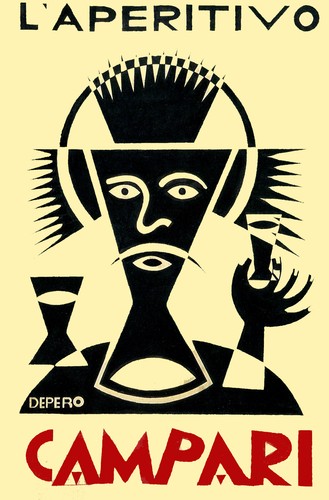 Poster vintage depero campari - depero,