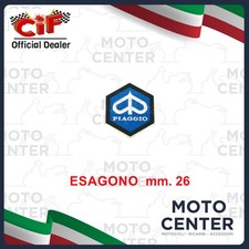  SCUDETTO ESAGONALE 26 mm