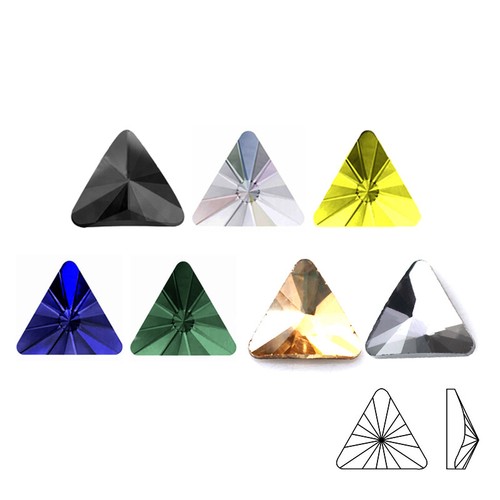 Rivoli triangolo 5mm mix - rivoli,