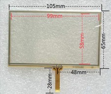 GLASS FOR LCD 4.3 INCH GPS