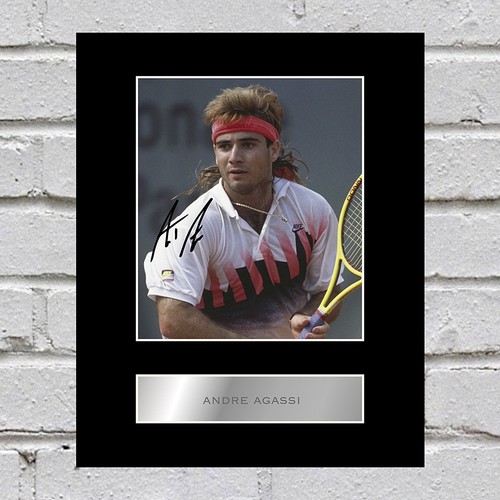 Andre agassi signed mounted - andre,