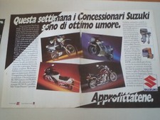advertising Pubblicità 1987 MOTO SUZUKI RG GAMMA 500/DR 600 DJEBEL/VS 750 GL