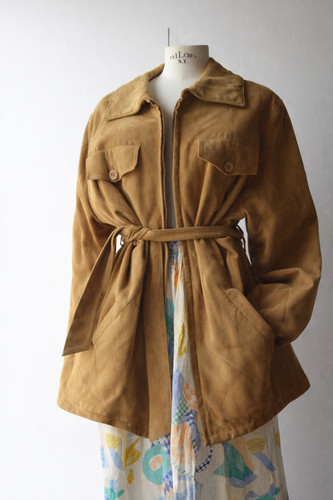 123 giacca vintage camoscio - vintage,