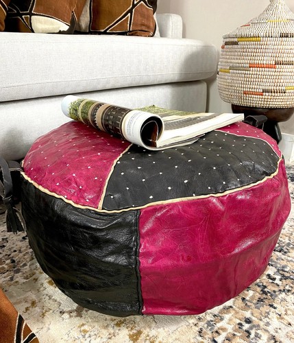 Pouf pelle maliana fatto a - in,