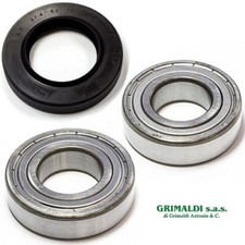 KIT CUSCINETTI E ANELLO DI TENUTA LAVATRICE BOSCH SIEMENS 00619808 6205ZZ 6206ZZ