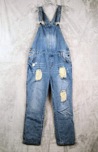 Salopette denim invecchiato