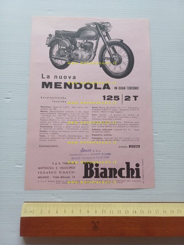 Bianchi 125 mendola 1957 - 125,