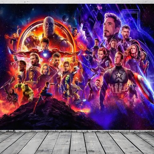 Carta parati marvel the - carta,