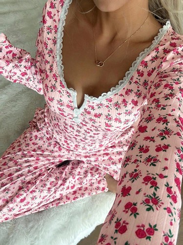 Set pigiama donna romantico - set,