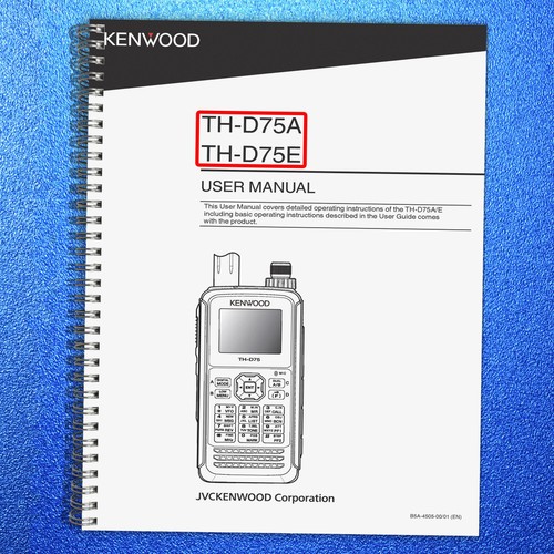 Kenwood d75a d75e - th-d75a, user