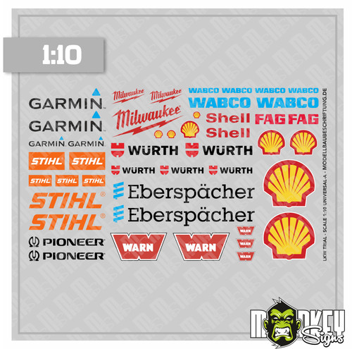 Set adesivi sticker sponsor - , rc
