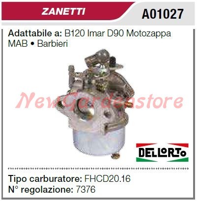 Carburatore zanetti motozappa - carburatore,