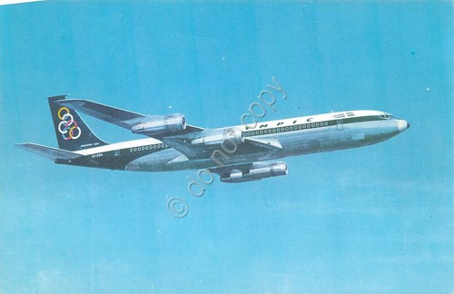 Cartolina aereo olympic boeing - cartolina,