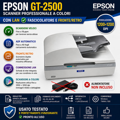 Epson 2500 scanner - ★, gt-2500