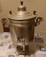 Samovar antico a  Carbone, Etnico Russo TULA Folk originale