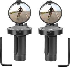2 Pezzi Specchietto Bici,Specchietto Bici Da Corsa,Specchietti Bici,Mini 360 ° R