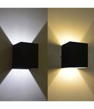 Applique Cubo Led 40w Per Uso Esterno Ip65 Doppia Luce Regolabile 3600 Lumen