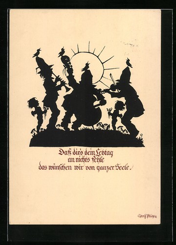 Cartolina artista georg - d'artista,
