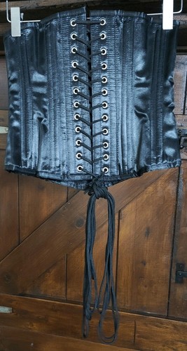 Corsetto donna nero acciaio