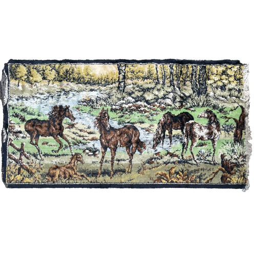 Tappeto arazzo cavallo - , tessuto